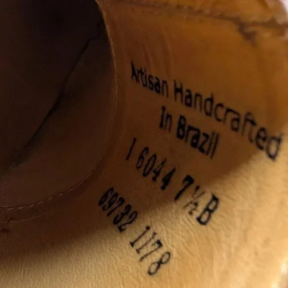 Lucchese Red Ankle Boots - Picture 6 of 9